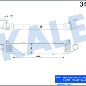 TURBOSARJ RADYATORU MERCEDES W204 S204 C204 W212 C207 R172 - KALE