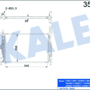 MOTOR SU RADYATOR FOCUS III 13 TRANSIT CONNECT 14 1.0 ECOBOOST - KALE