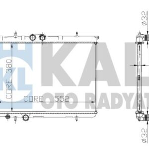 RADYATÖR P206 1.4-1.6 KLİMALI 732886 - KALE