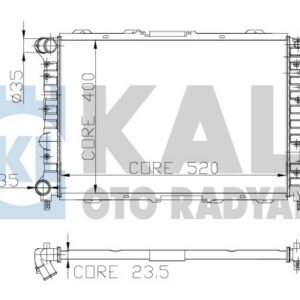 RADYATÖR ALFA 156 1.61.8 2.0 97-05 SW 97-05 520X400X23.5 - KALE