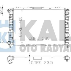 RADYATÖR KLİMALI ALFA 156 1.6 T.S 1.8 T.S 2.0 2.5 97-05 SW 156 1.6 T.S 1.8 T.S 97-06 - KALE