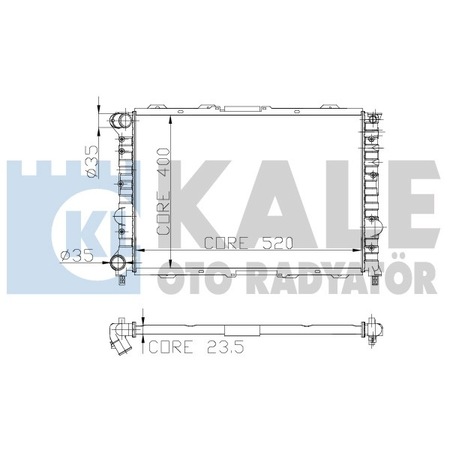 RADYATÖR KLİMALI ALFA 156 1.6 T.S 1.8 T.S 2.0 2.5 97-05 SW 156 1.6 T.S 1.8 T.S 97-06 - KALE