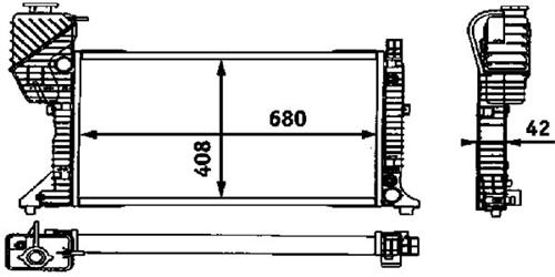 RADYATÖR 3 SIRA PS 1.3-1.6 CC - KALE