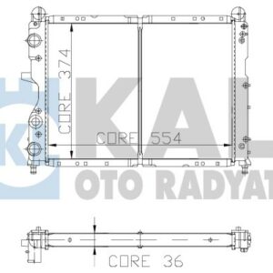 RADYATÖR 2 SIRA CU PL TEMPRA 1.9 TD-TİPO 1.7-1.9D - KALE