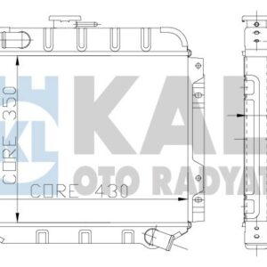 RADYATÖR 3 SIRA PA TAUNUS 2.0 CC - KALE