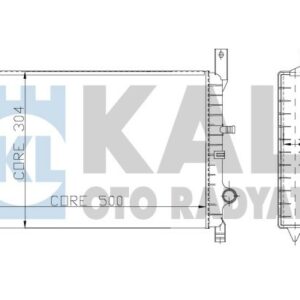 RADYATÖR 2 SIRA AL PL FIESTA III 1.4/1.6 16V/1.8D NAC MT - KALE