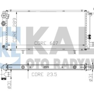 RADYATÖR AL/PL/BRZ 205 I-II 1.0-1.4İ-1.6/1.9 GTİ 83-98 AC MT - KALE