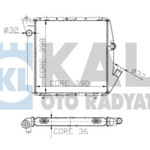 RADYATÖR 2 SIRA PA 9-11 1.6 TD-GTD-TDE - KALE