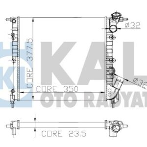 RADYATÖR 2 SIRA AL PL CLIO 1.1 - KALE