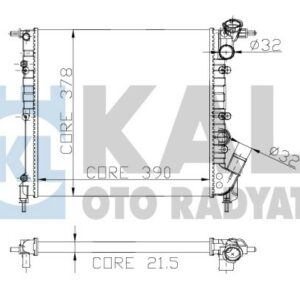 RADYATOR AL.MEK RENAULT CLIO-EXPRES2 SIRA AL PL SIS - KALE