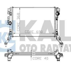 RADYATÖR AL/PL/BRZ LAGUNA III 2.0 DCİ 1.6 16V - KALE