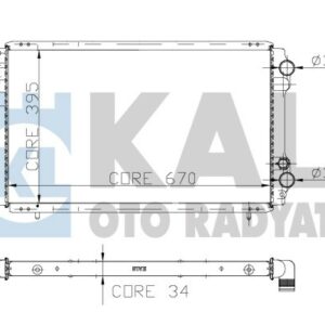 RADYATÖR AL/PL/BRZ TRAFIC 2.4D - KALE