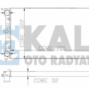 RADYATÖR 12 SIRA AL PL PASSAT-SANTANA - KALE