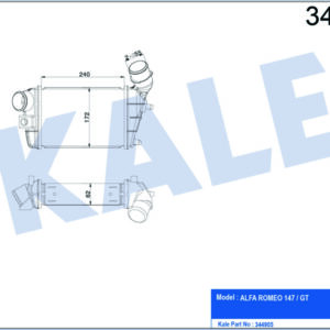 İNTERCOOLER AL/PL/BRZ 147-GT - KALE