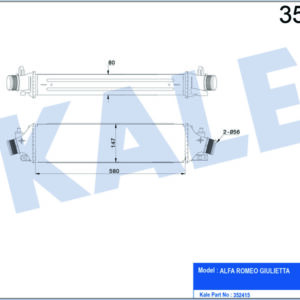 İNTERCOOLER GIULIETTA 2.0 JTDM 10 - KALE