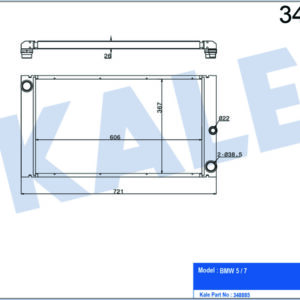 MOTOR SU RADYATORU BMW E60 E63 E64 - KALE