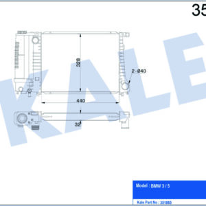 MOTOR SU RADYATORU BMW E30 E36 M30 M43 M44 M52 M20 M50 - KALE