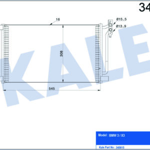 KLIMA RADYATORU BMW M47 N M57 N E46 E83 - KALE