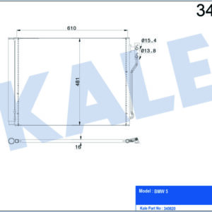 KLIMA RADYATORU BMW F07 F10 F11 F18 N20 - KALE