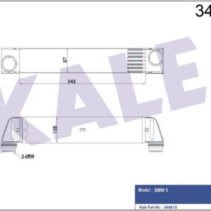 TURBO RADYATORU BMW N52 M57 E60 E61 - KALE