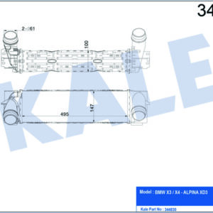 İNTERCOOLER AL/PL/BRZ X3-X4 - KALE