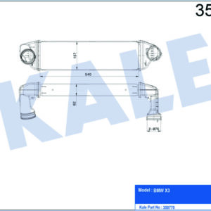 TURBO RADYATORU BMW N47 M57N2 E83 05 11 - KALE