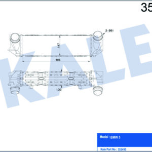 TURBO RADYATORU BMW N53 N20 F10 F11 - KALE