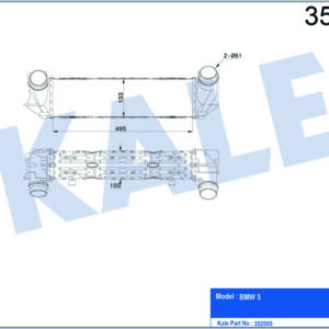 TURBO RADYATORU BMW F10 F11 N20 - KALE