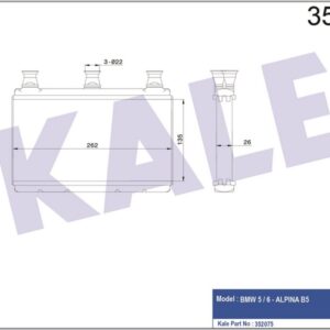 KALORIFER RADYATORU BMW E60 E63 E64 - KALE