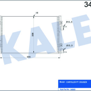 KONDENSER AL/AL PT CRUISER - KALE