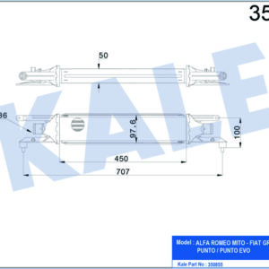 İNTERCOOLER AL/PL/BRZ GRANDE PUNTO-PUNTO-PUNTO EVO - KALE