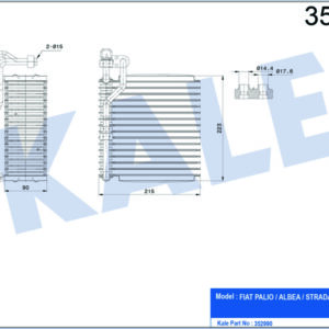 EVAPORATÖR AL/PL/BRZ PALIO-ALBEA-STRADA - KALE