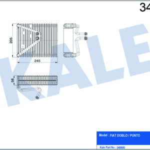 EVAPORATOR DOBLO 1.2-PUNTO - KALE