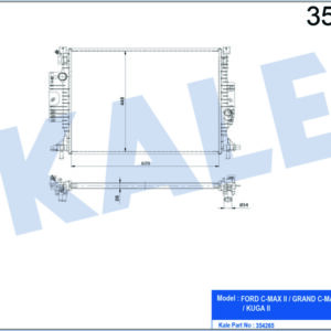 MOTOR SU RADYATORU FORD GRAND C MAX 11 FOCUS III 11 KUGA II 14 AT MT 26mm 1.5 ECOBOOST 2.0 DURATORQ - KALE