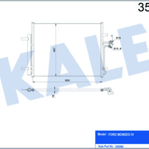 KLIMA RADYATORU MONDEO IV S MAX 07 / GALAXY 1.6 / 1.8 / 2.0 / 2.0TDCI 07 / LANDROVER FREELANDER 2.2T - KALE