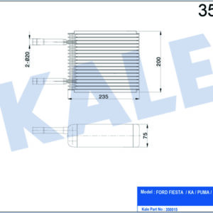 EVAPORATOR FIESTA -KA-PUMA-STREET-MAZDA 121 - KALE