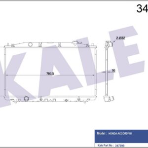 RADYATÖR AL/PL/BRZ ACCORD VIII AT - KALE