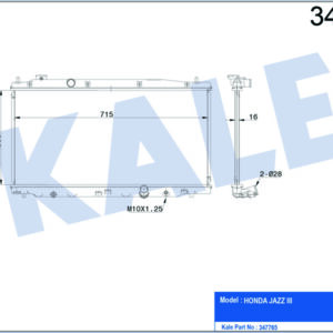 RADYATÖR AL/PL/BRZ JAZZ III MT - KALE