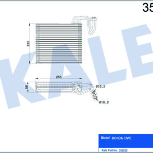 EVAPORATOR CIVIC - KALE