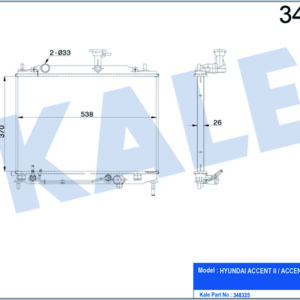 RADYATÖR AL/PL/BRZ ERA 1.5 CRDI AT - KALE