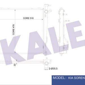 RADYATÖR AL/PL/BRZ SORENTO II AT - KALE