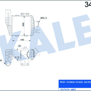 İNTERCOOLER AL/PL/BRZ TUCSON-KIA SPORTAGE - KALE