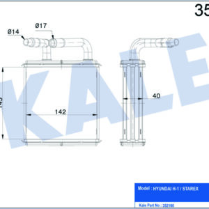 KALORİFER AL/PL/BRZ H-1-STAREX 2.4İ-2.5 TD 97 - KALE