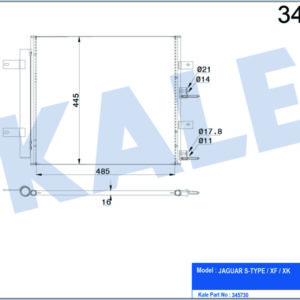 KLIMA RADYATORU S-TYPE II X200 XF I X250 XK II X150 - KALE