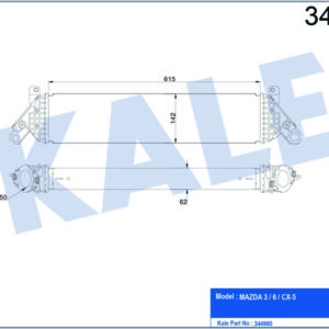 İNTERCOOLER AL/PL/BRZ 3-6-CX-5 - KALE