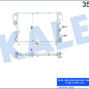 MOTOR SU RADYATORU MERCEDES S-CLASS W221 C216 - KALE