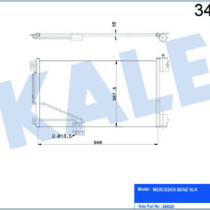 KLIMA RADYATORU MERCEDES SLK-CLASS R171 04 11 - KALE