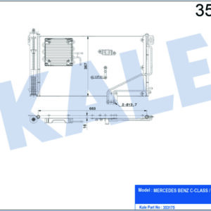 KLIMA RADYATORU MERCEDES W203 CL203 S203 C209 R230 - KALE