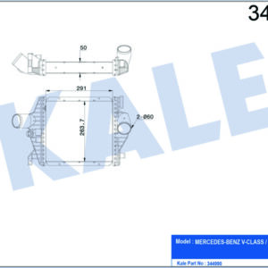 TURBOSARJ RADYATORU MERCEDES VITO W638 97 03 - KALE