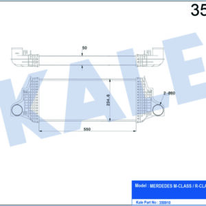 TURBOSARJ RADYATORU MERCEDES X164 W164 W251 - KALE